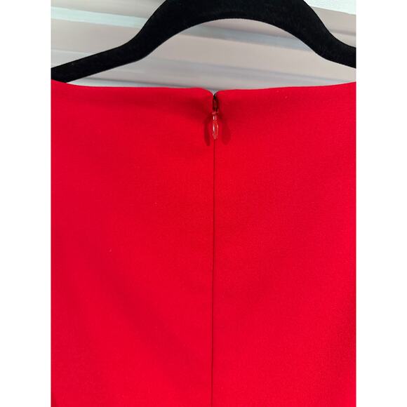 Calvin Klein Belted Wide Leg Jumpsuit Red Size 12 - Picture 6 of 9